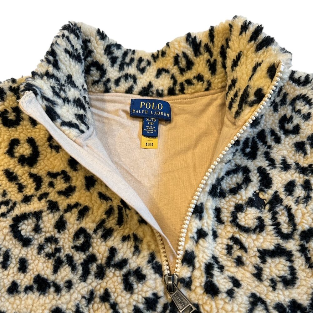 NWOT Girls XL Ralph Lauren Leopard Jacket